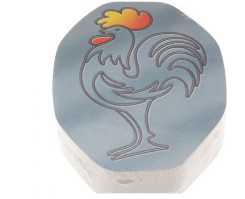 Tapa cartón envase pollo ovalado  (100 uds.)