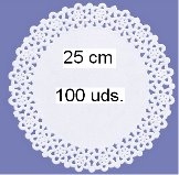 179 Blondas 25 cm Pack 100 uds