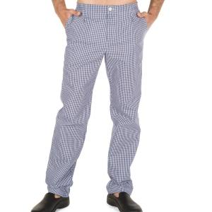 Pantalón de Cocinero de Cuadro Marino