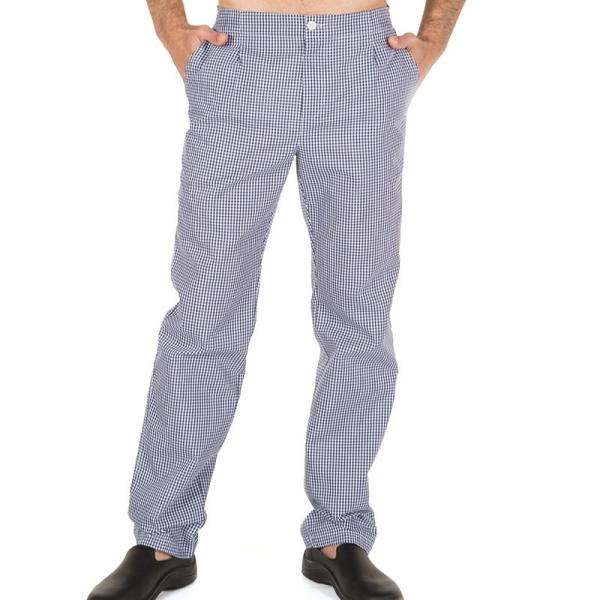 Pantalón de Cocinero de Cuadro Marino