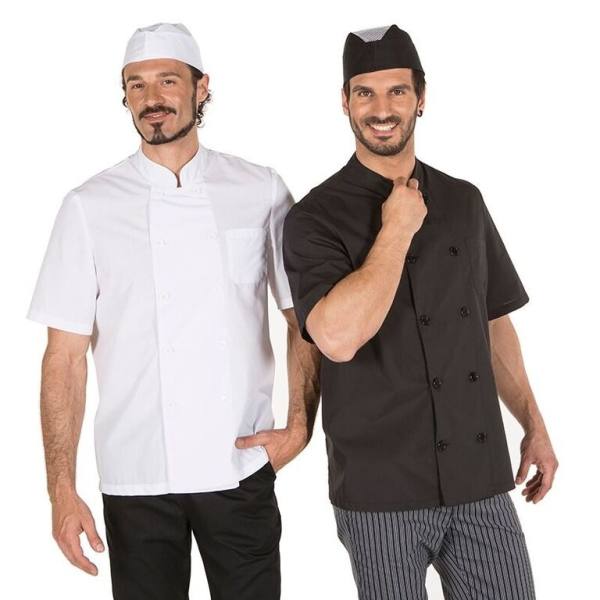 Chaqueta Cocinero Blanca Manga Corta