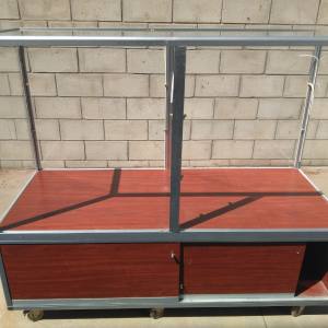 Vitrina mostrador cristal neutra