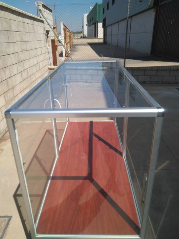 Vitrina mostrador cristal neutra