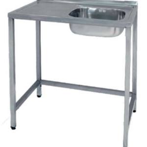 Fregadero Inox 100x50x75 cm seno a la derecha