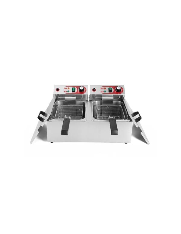 Freidora eléctrica doble 7+7L 3+3Kw EF-102B