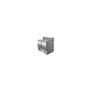Mesa refrigerada con encimera de mármol PS900 2 Puertas
