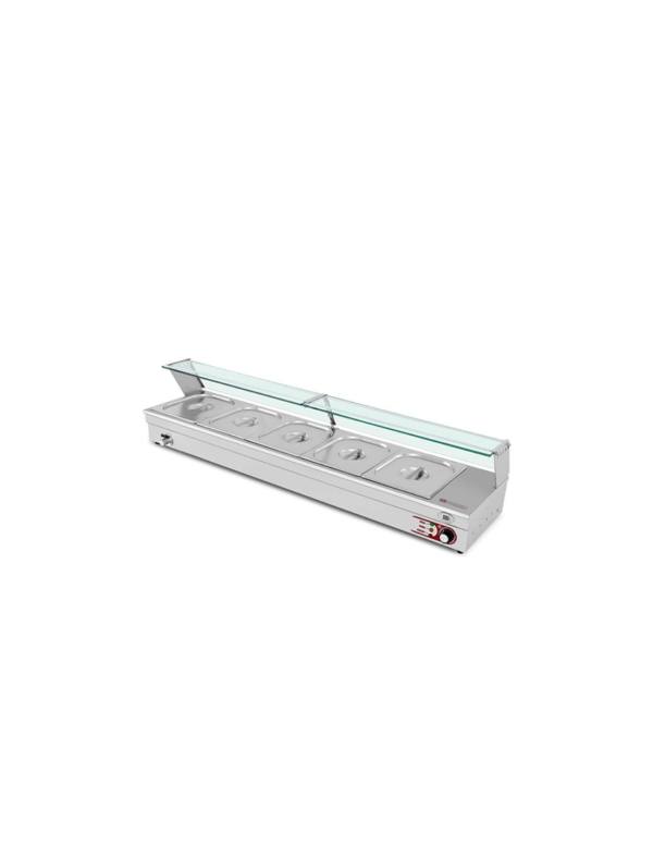 Vitrina Caliente al Baño María Cubetas GN 5 Cubetas BM-5