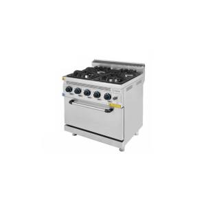 Cocina Gas con Horno Serie 700 TURHAN 800mm 4 fuegos 7001