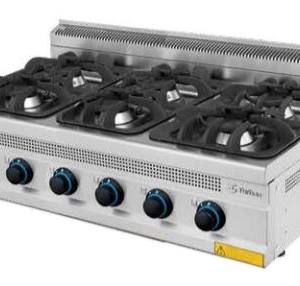Cocina Gas sobremesa Serie 700 TURHAN 1200mm 6 fuegos 7013