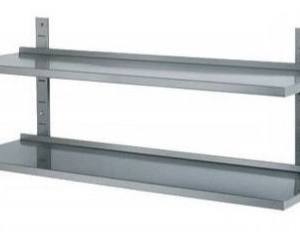 Estantería de pared 1600x350x650mm Inox