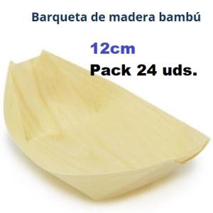 Barca Bambu 12x6x2,5cm(24 uds,)