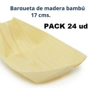 Barca Bambu 18x9x2,5cm (24 Uds)